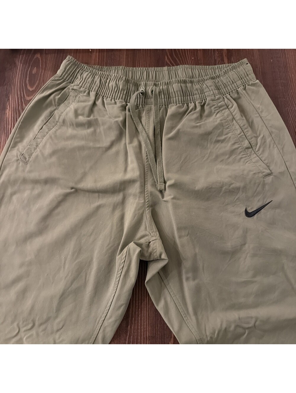 Nike Sportswear Green Joggers Pants Womens Medium Green 28” Drawstring
